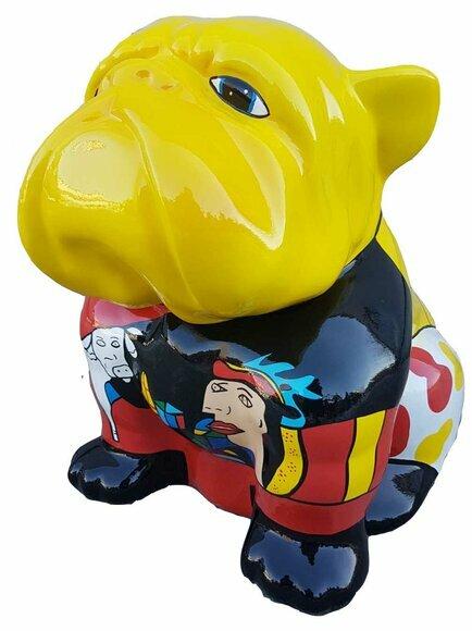 Designer Figur Statue Figuren Dekoration Hund Moderne Garten Skulptur