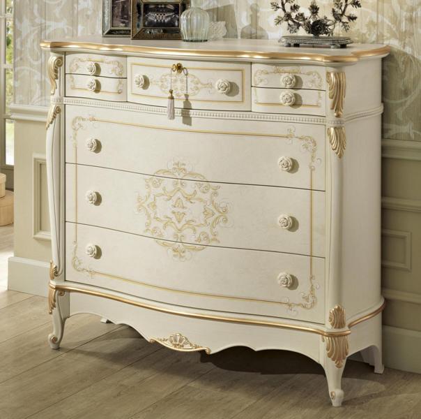 Kommode Schlafzimmer Kommoden Klassische Holz Sideboard Schrank Hochschrank Neu