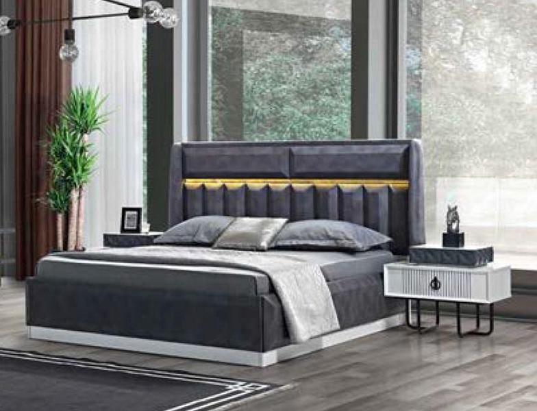 Betten Schlafzimmer Led Licht Bettrahmen Bett Polster Design Luxus