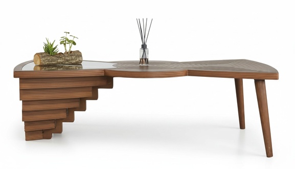 Kaffeetisch Couchtisch Sofatisch Original Wohnzimmer Tisch Holz Modern