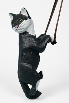 Katze Tier Figur Garten Statue Skulptur Figuren Skulpturen Dekoration