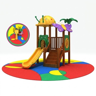 Kinder Spielturm mit Rutsche Spielhaus Spielplatz Outdoor Turm Neu