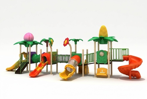 Kinderbereich Rutschen Garten Spielplatz aus Kunststoff Bunter Turm Spielplätze
