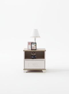 Kindernachttisch Design Nachttisch Nachtkonsole Kinderzimmer Holz Weiß