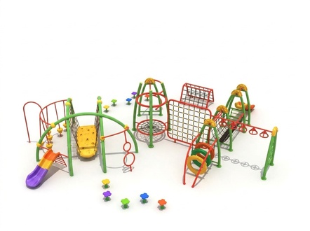 Kinderrutsche aus Kunststoff Bunter Kletterwände für Kinder Outdoor