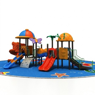 Kinderspielplatz im Tierstil Gartenspielplatz Spielturm Rutsche Spielplätze
