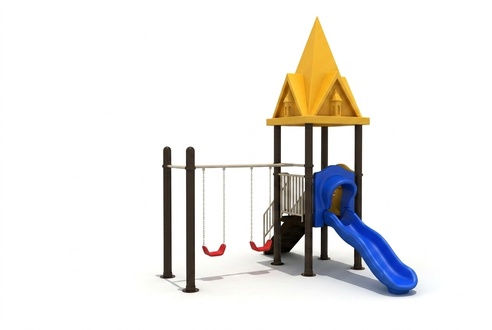 Kinderspielplatz mit Rutsche Schaukeln Outdoor Unterhaltung für Kinder