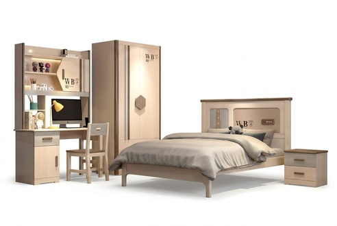 Kinderzimmer Jugendzimmer Set Bett Kleiderschrank Nachttisch Schreibtisch 4tlg