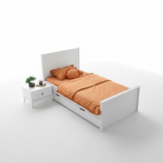 Kinderzimmer Set – 2-tlg. Nachttisch und Bett praktische und stilvolle Möbel