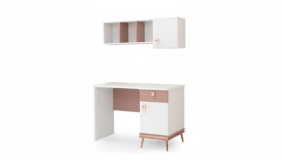 Kinderzimmer Set Jugendzimmer Schreibtisch+ Regal Modern Set 2tlg. Neu