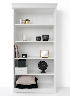 Klassisch Regal Wohnzimmer Schränke Holz Regale Bücherschrank Landhaus Stil
