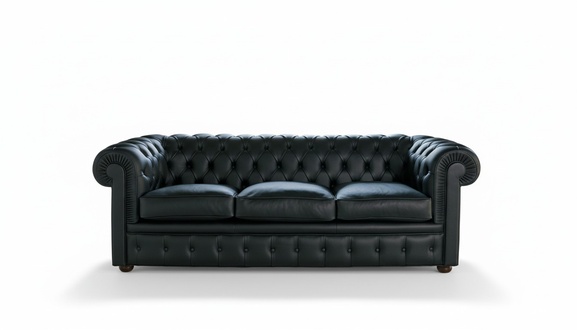 Klassische Chesterfield Couch Polster Sofa Sofas Leder 3 Sitzer Chester Neu