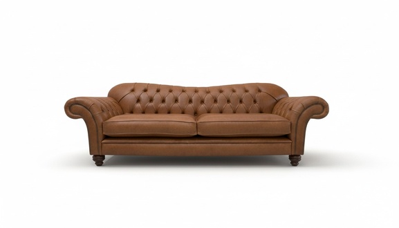 Klassische Chesterfield Leder Couch Sofa 3 Sitzer Sitz Couchen Sofas