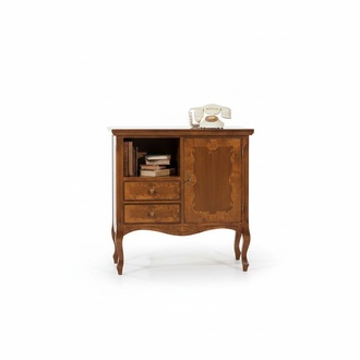 Kommode Schrank Holz Schränke Braun Konsolen Italienische Möbel