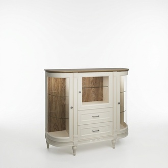 Klassische Kommode Vitrine Kommoden Vitrinenschrank Kommodenschrank FL-KBsz