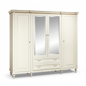Klassische Schränke Schrank Schrankwand 4 Türen Holz Möbel Schlafzimmer