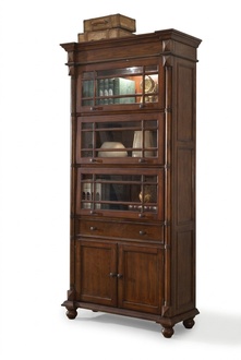 Klassische Vitrinenschrank Bücherschrank Bücherregal Vitrine Schrank Glasschrank