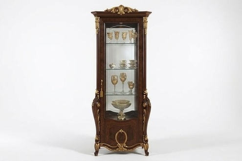 Klassische Schrank Bücherschrank Bücherregal Vitrine Vitrinenschrank Glasschrank
