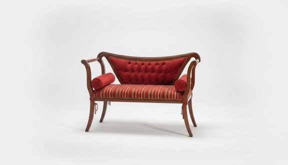 Klassische Sitzbank Design Wohnzimmer Sitzhocker Sitzmöbel 128x51x84