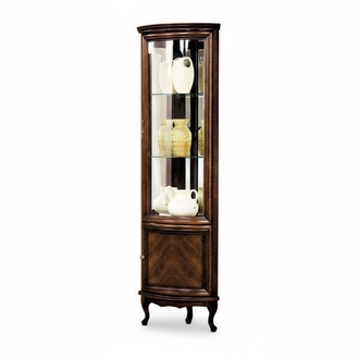 Klassische Vitrine Schrank Italienische Möbel Vitrinenschrank Vitrinen Neu W-WN