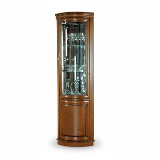 Klassische Vitrine Vitrinenschrank Rustikal Schrank Glasschrank Vitrinen Z-WN