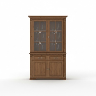 Klassische Vitrine Vitrinenschrank Vitrinen Glasschrank Schrank Kolonial Neu OK2