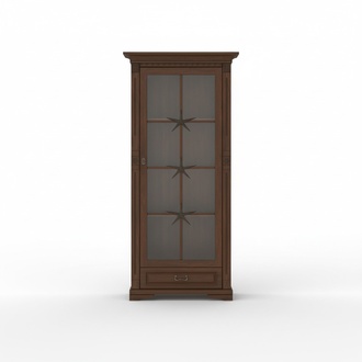 Klassische Vitrine Vitrinenschrank Vitrinen Glasschrank Schrank Kolonial OW1A