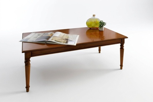 Klassischer Couchtisch Holztisch Beistelltisch Tische Wohnzimmer Holz Barock