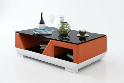 Klassischer Luxus Designer Couchtisch Sofa Wohnzimmer Tisch Leder Tische