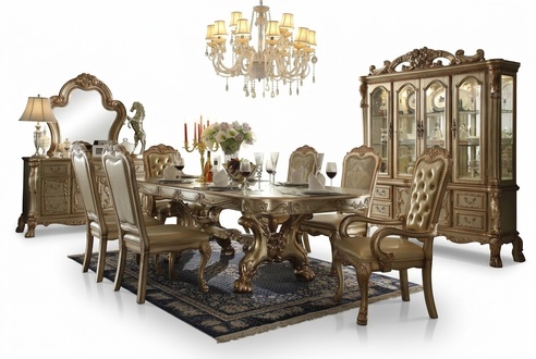 Klassischer Luxus Tisch Holz Tische Barock Rokoko Antik Stil Ess Wohn