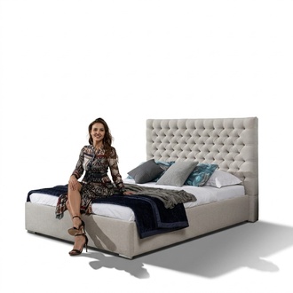 Klassisches Bett Barock Stil Doppel Holz Hotel Betten Schlafzimmer 200x200cm