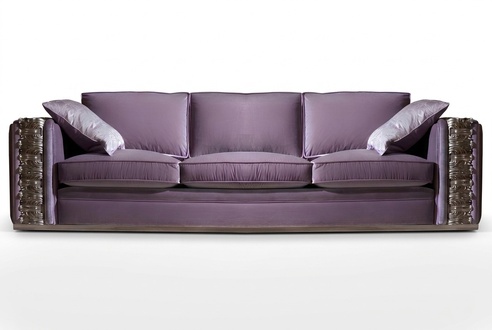 Klassisches Sofa Big xxl Couch Sofas Wohnzimmer Textil Viersitzer Italienische