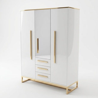Kleider Schrank Designer Hochglanz Kleiderschränke Möbel Wohnen Holz