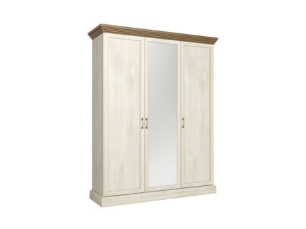 Stoffschrank Kleiderschrank Mehrzweckschrank 2 Kleiderstangen Spiegeltür