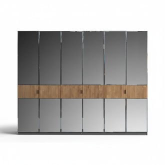 Kleidershrank Garderobe Schrank Hochschrank Verspiegelt Schlafzimmer