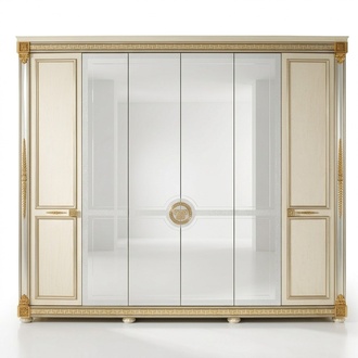 Kleiderschrank Schlafzimmer Holz Schrank arredoclassic Barock Rokoko Schränke