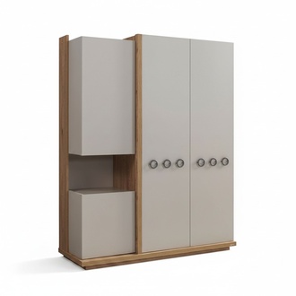 Kleiderschrank Schränke Holz Schrank Kinderzimmer Kleiderschränke Beige