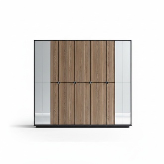 Kleiderschrank Schränke Schrank Design Holz 246 cm Modern Möbel