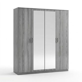 Kleiderschrank Schränke Schrank Schrankwand 4 Türen Holz Möbel Schlafzimmer Neu