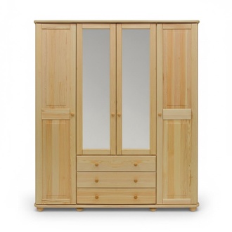 Kleiderschrank Schränke Schrank Schrankwand 4 Türen Holz Möbel Schlafzimmer Neu
