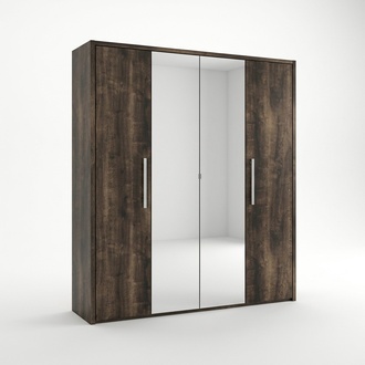Kleiderschrank Schrank Design Möbel Holz Luxus Spiegel Schlafzimmer Schränke Neu