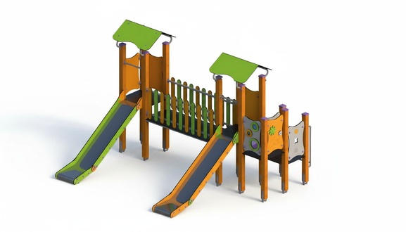 Kletterpark Spielplatzanlage Rutschbahn Spielzone Freiluftspielplatz Spielinsel