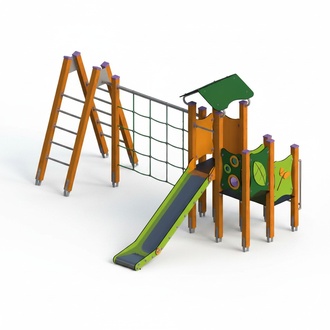 Kletterpark Spielplatzanlage Rutschbahn Spielzone Freiluftspielplatz Spielinsel