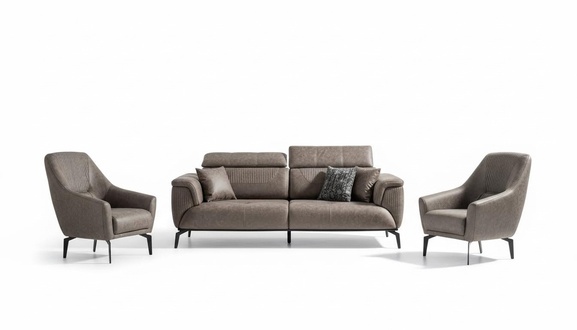 Komfortable Sofagarnitur mit 3+1 Sitzer für kleine und stilvolle Räume