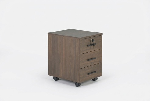 Kommode Arbeitszimmer Braun Einfarbig Modern Rechteckig Form Schubladen