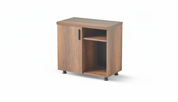 Kommode Arbeitszimmer Braun Einfarbig Rechteckig Form Modern Design