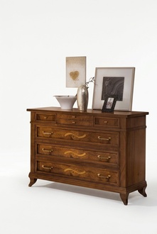 Kommode Design Kommoden Schrank Holz Anrichte Konsole Schränke Möbel Braun Neu