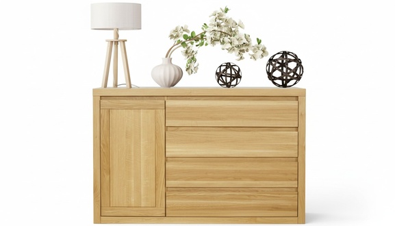 Kommode Holz Design Schrank Anrichte Schubladen Schränke Kommoden Sidebaord Neu