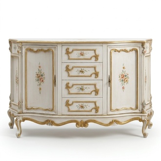 Kommode Klassischer Schrank Massivholz Möbel Sideboard Italienische Einrichtung
