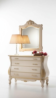 Kommode Luxus Spiegel Klassisch Schlafzimmer Möbel Schränke Kommoden